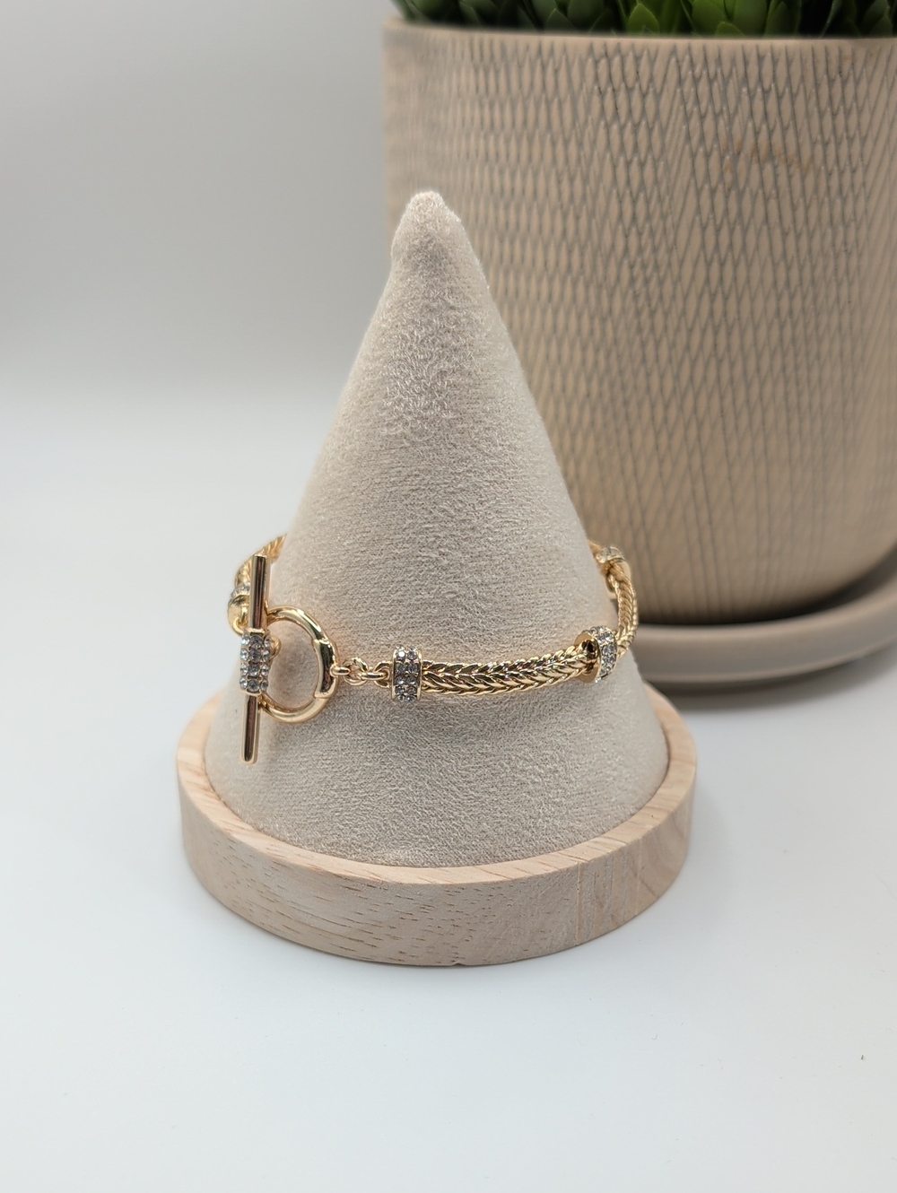 Lauren Ralph Lauren Pave Round Flex Toggle Bracket